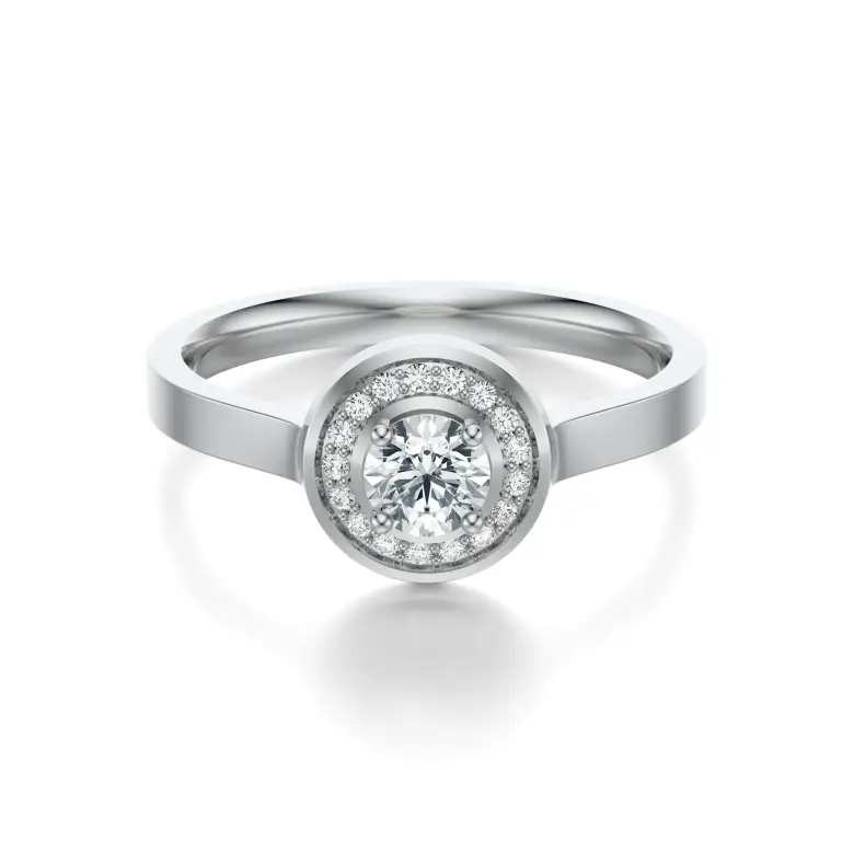 Pierścionek białe złoto z diamentami AJPZ_108